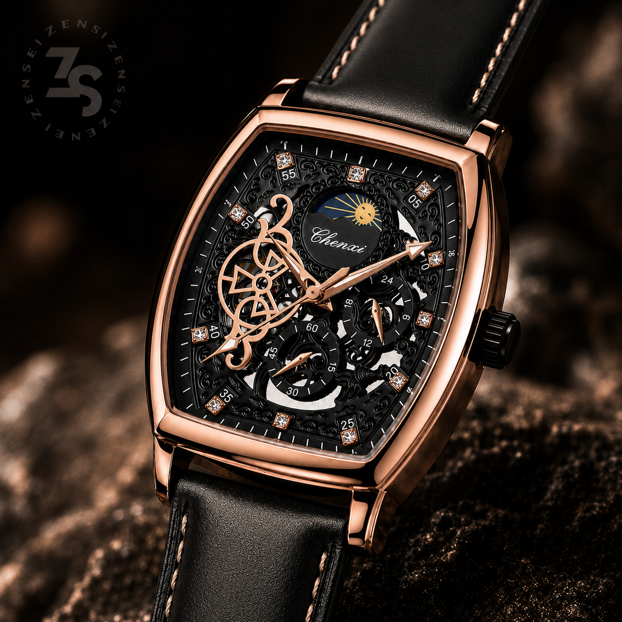 Reloj Vertice Automático negro - Zensei