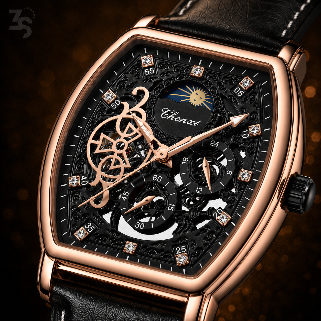 Reloj Vertice Automático negro - Zensei