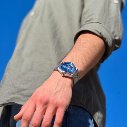 Reloj Orbe Automático Azul - Zensei