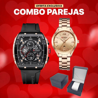 Combo Fusión negro + Queen Ross gold - San Valentín