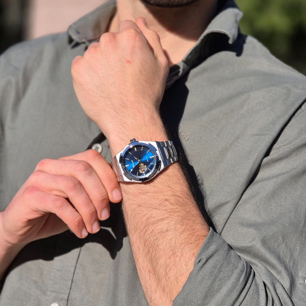Reloj Orbe Automático Azul - Zensei