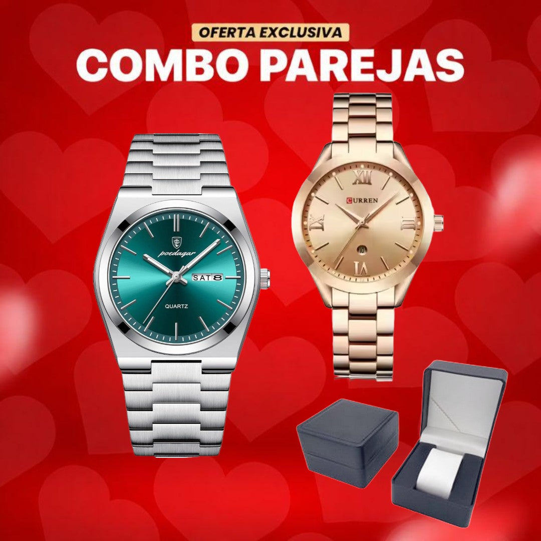 Combo Prestigio verde + Queen Ross gold - San Valentín