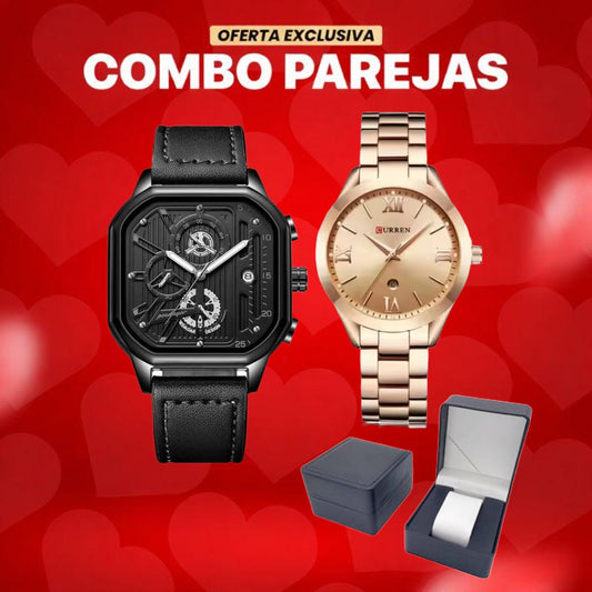 Combo Perseo negro + Queen Ross gold - San Valentín